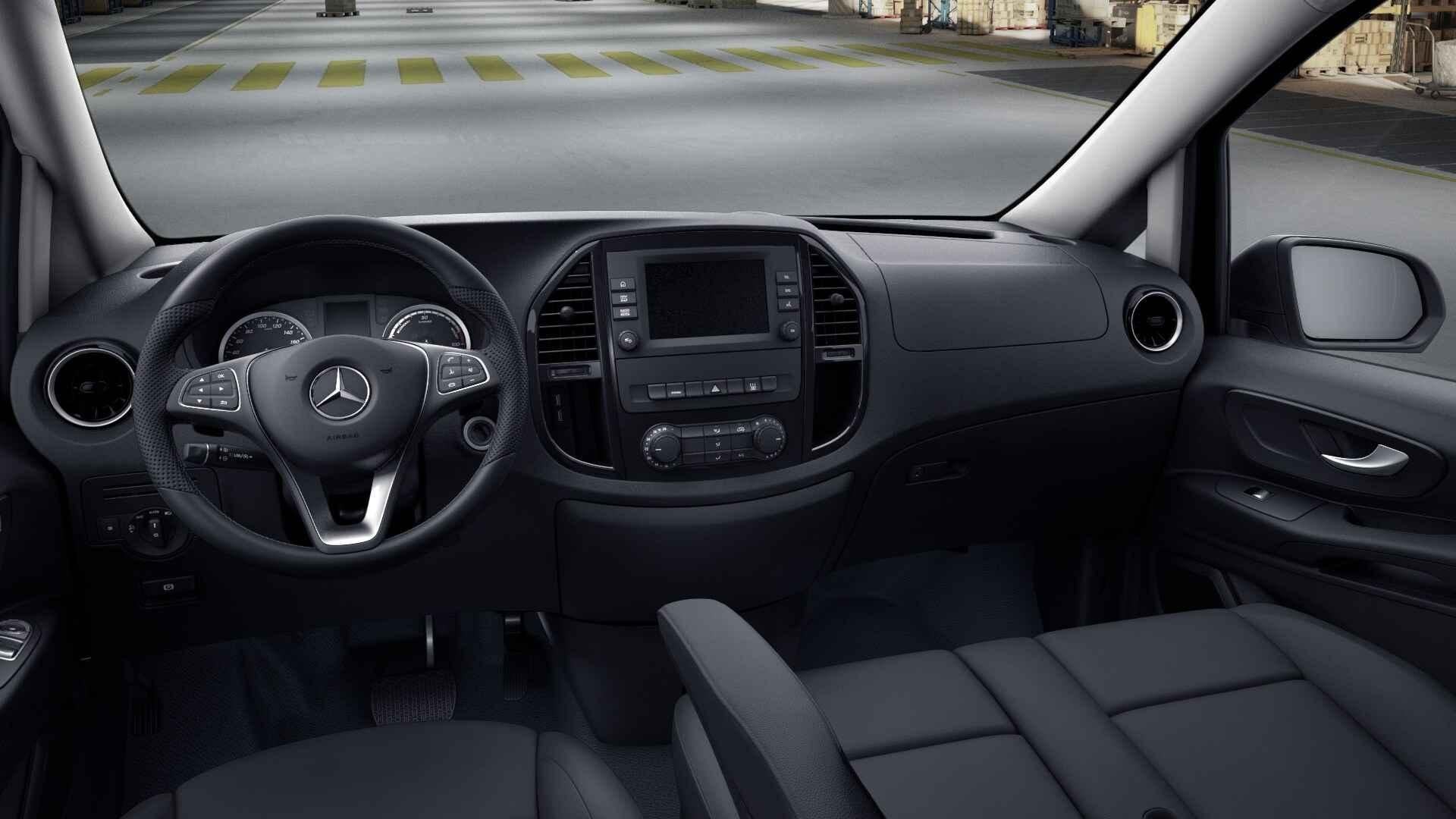 Mercedes-Benz eVito 112 L2 60 kWh, Auto's, Bestelauto's, Gebruikt, Zwart, 116 pk, Zwart