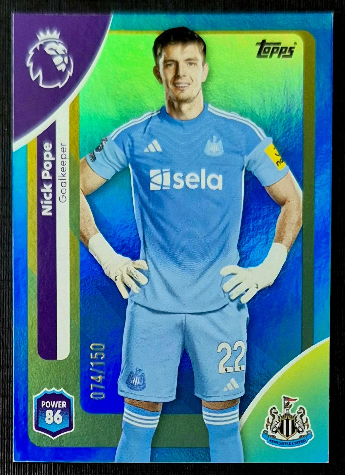 Topps Premier League Nick Pope /150 - Newcastle United FC, Verzamelen, Ophalen of Verzenden, Zo goed als nieuw, Buitenlandse clubs