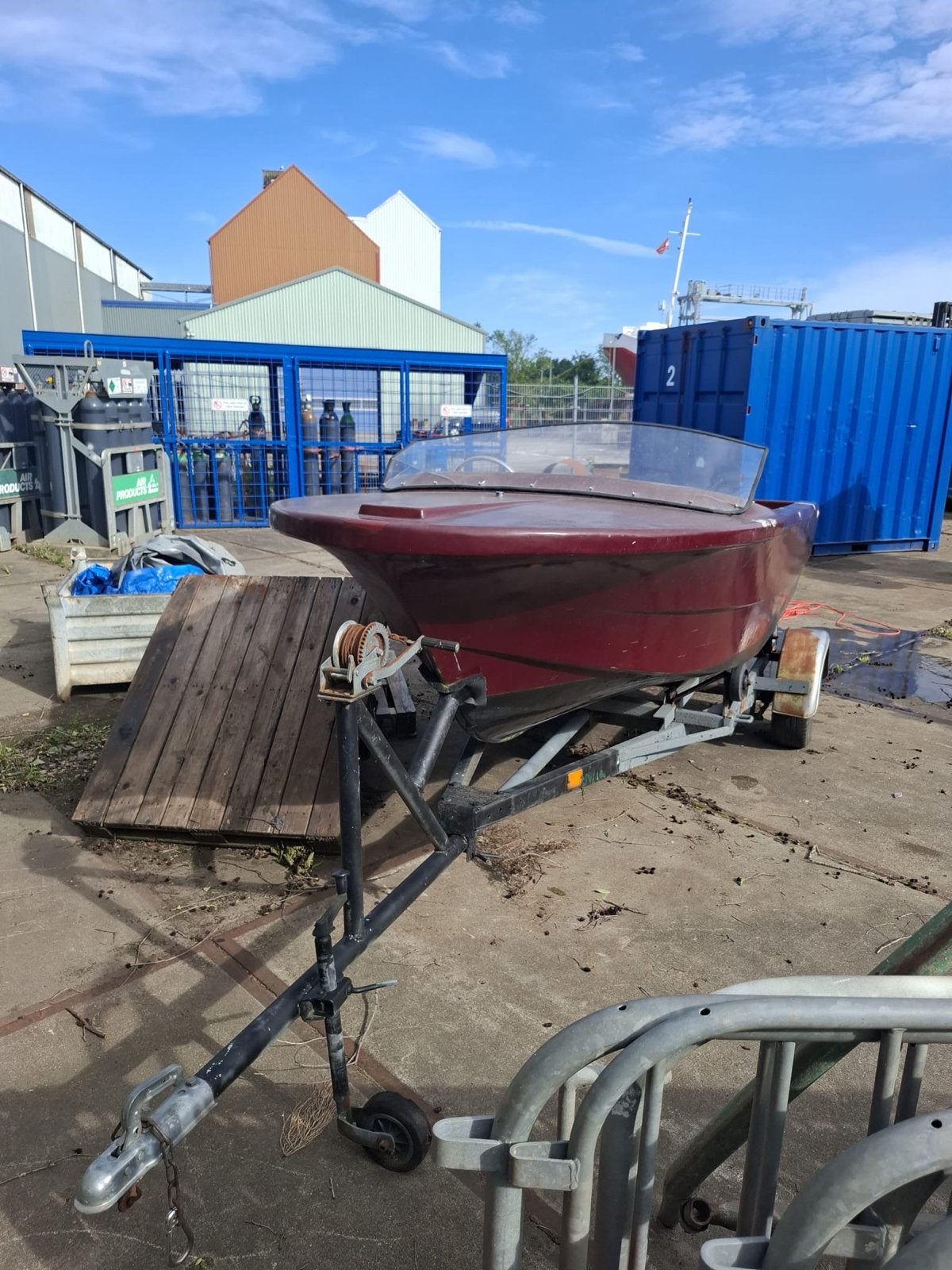 Speedboot/Spitfire - Project met trailer, Ophalen of Verzenden, Gebruikt