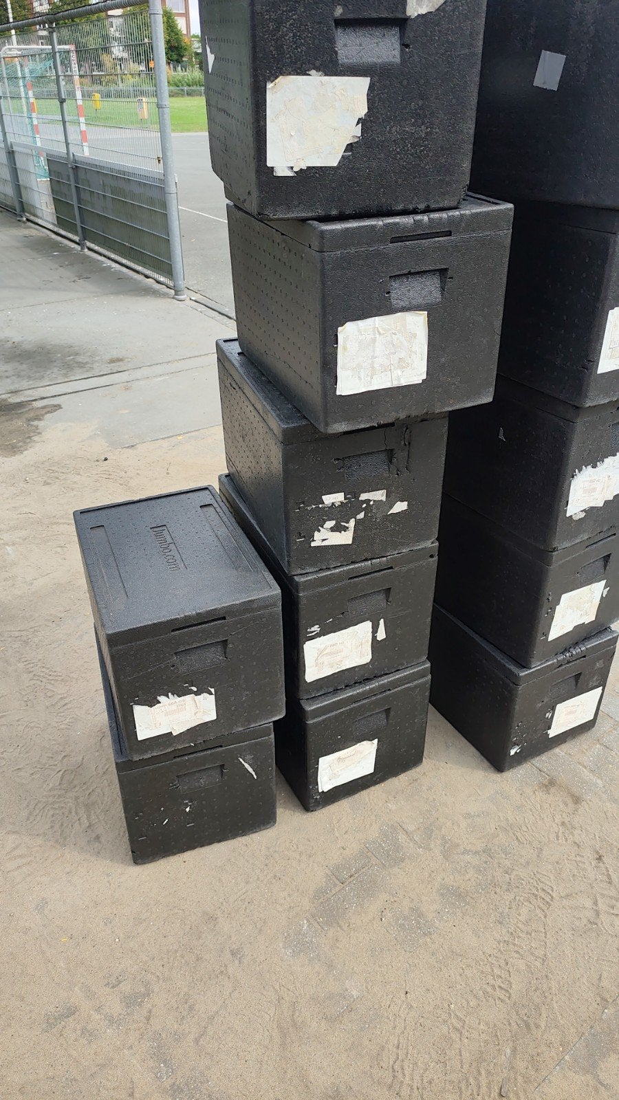 piepschuim koelbox thermobox met koelelementen transport cat, Caravans en Kamperen, Koelboxen, Verzenden, Gebruikt, Koelbox, Koelelement
