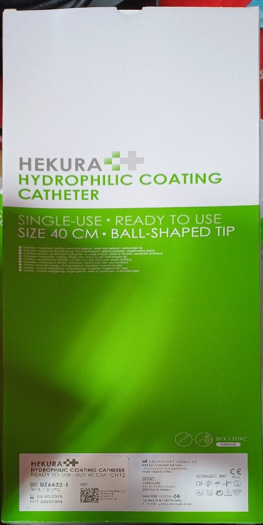 Catheter Hekura CH12 40cm klaar voor gebruik steriel verpakt, Diversen, Verpleegmiddelen, Ophalen, Nieuw