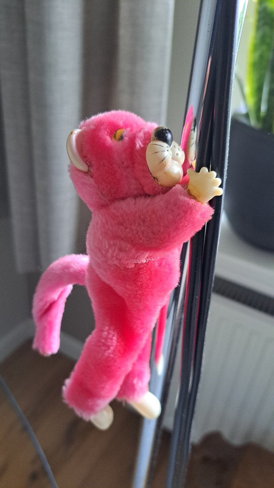 Vintage knijppoppetje/knijpbeest Pink Panther, Ophalen of Verzenden, Gebruikt, Overige typen