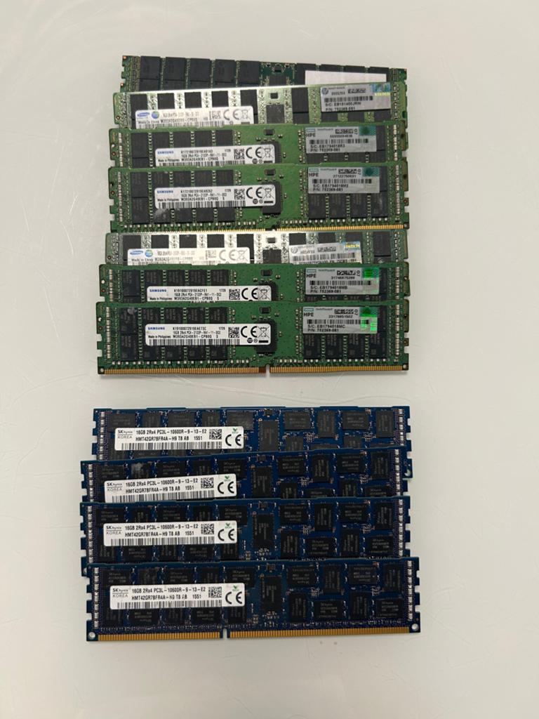 DDR3/DDR4 RAM 16GB 11x voor Desktop/Server, Computers en Software, RAM geheugen, DDR3, Ophalen of Verzenden, Zo goed als nieuw