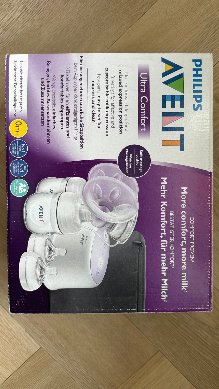 Philips Avent dubbele elektrische borstkolf met toebehoren, Ophalen, Gebruikt, Borstkolf