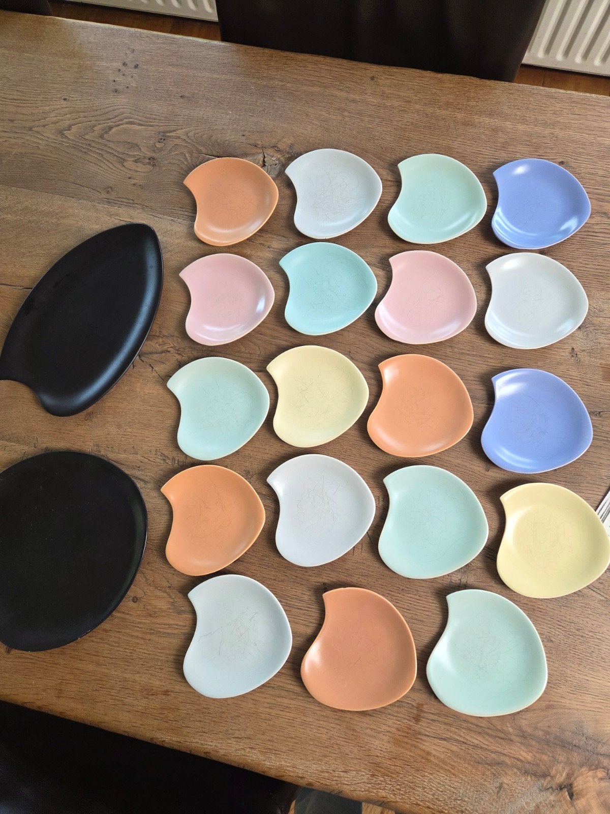 Vintage Huizen Holland schaaltjes set - pastelkleuren, Ophalen of Verzenden