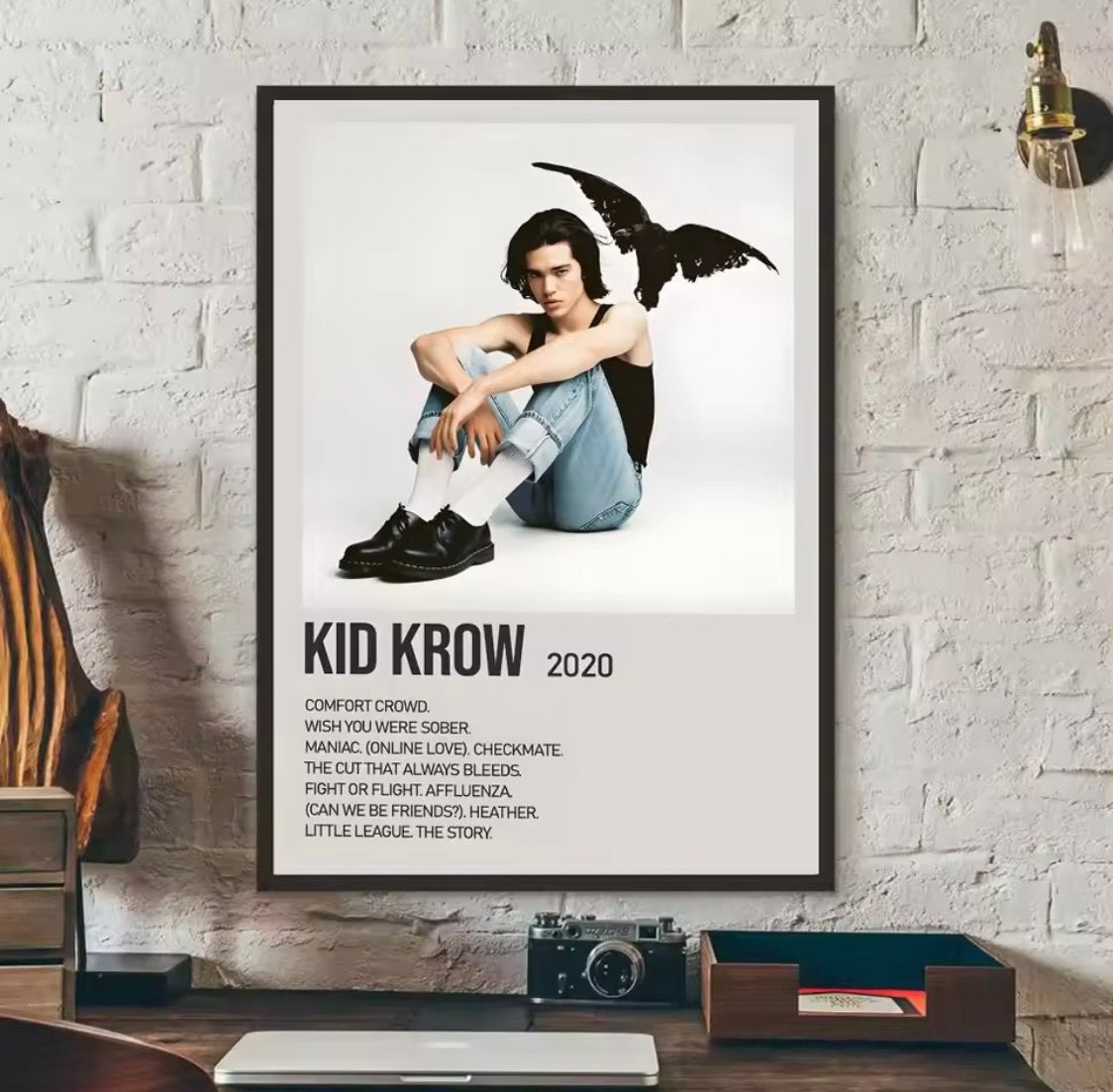 Conan Gray Kid Krow poster sticker NAMAAK, Rechthoekig Staand, A4 of kleiner, Nieuw, Ophalen of Verzenden