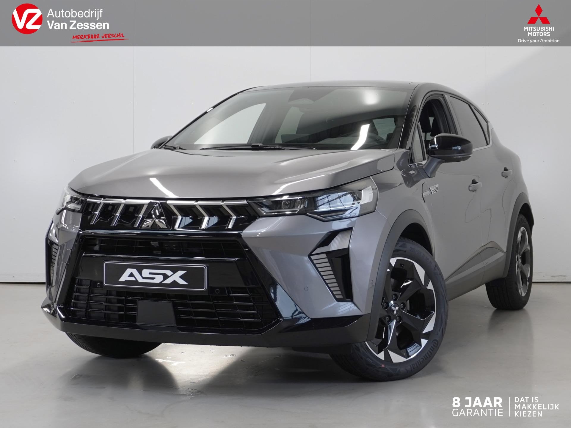 Mitsubishi ASX 1.8 HEV AT Instyle | Leder | Panoramadak | Ha, Auto's, Zwart, 4 cilinders, Nieuw, Hybride Elektrisch/Benzine