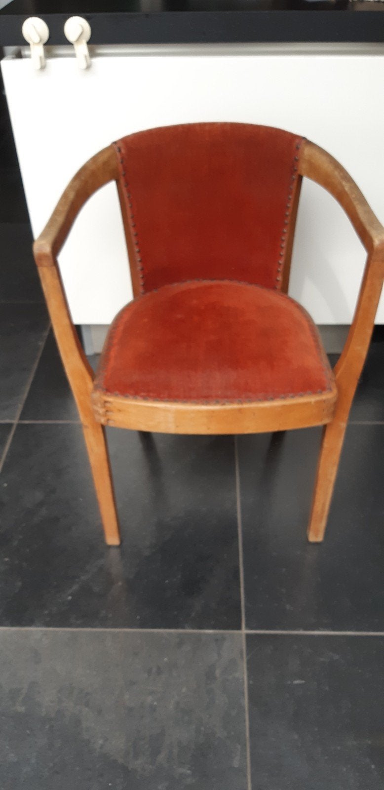Vintage fauteuil v. Meubelfabriek Fa H.J. Tijsseling Nijkerk, Antiek en Kunst, Ophalen of Verzenden