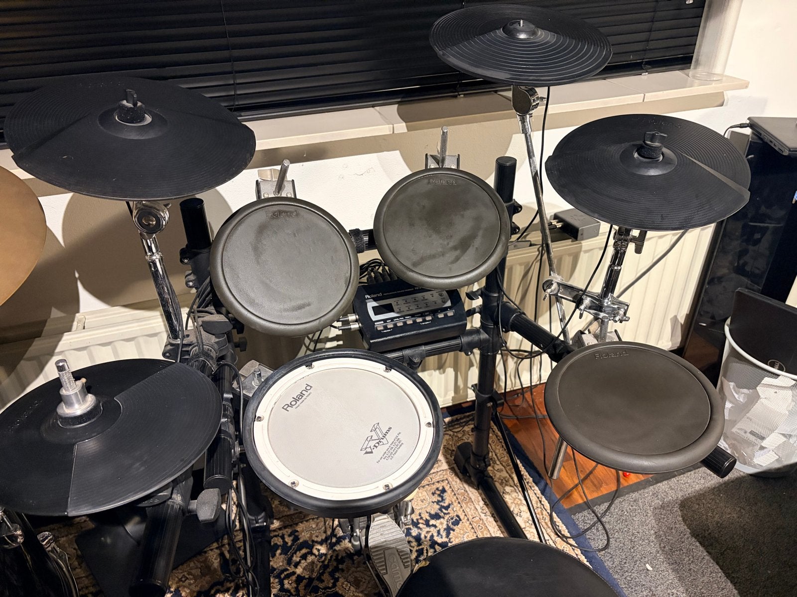 Roland V-Drums Digitaal Drumstel met extra crash, Ophalen, Gebruikt, Roland, Elektronisch