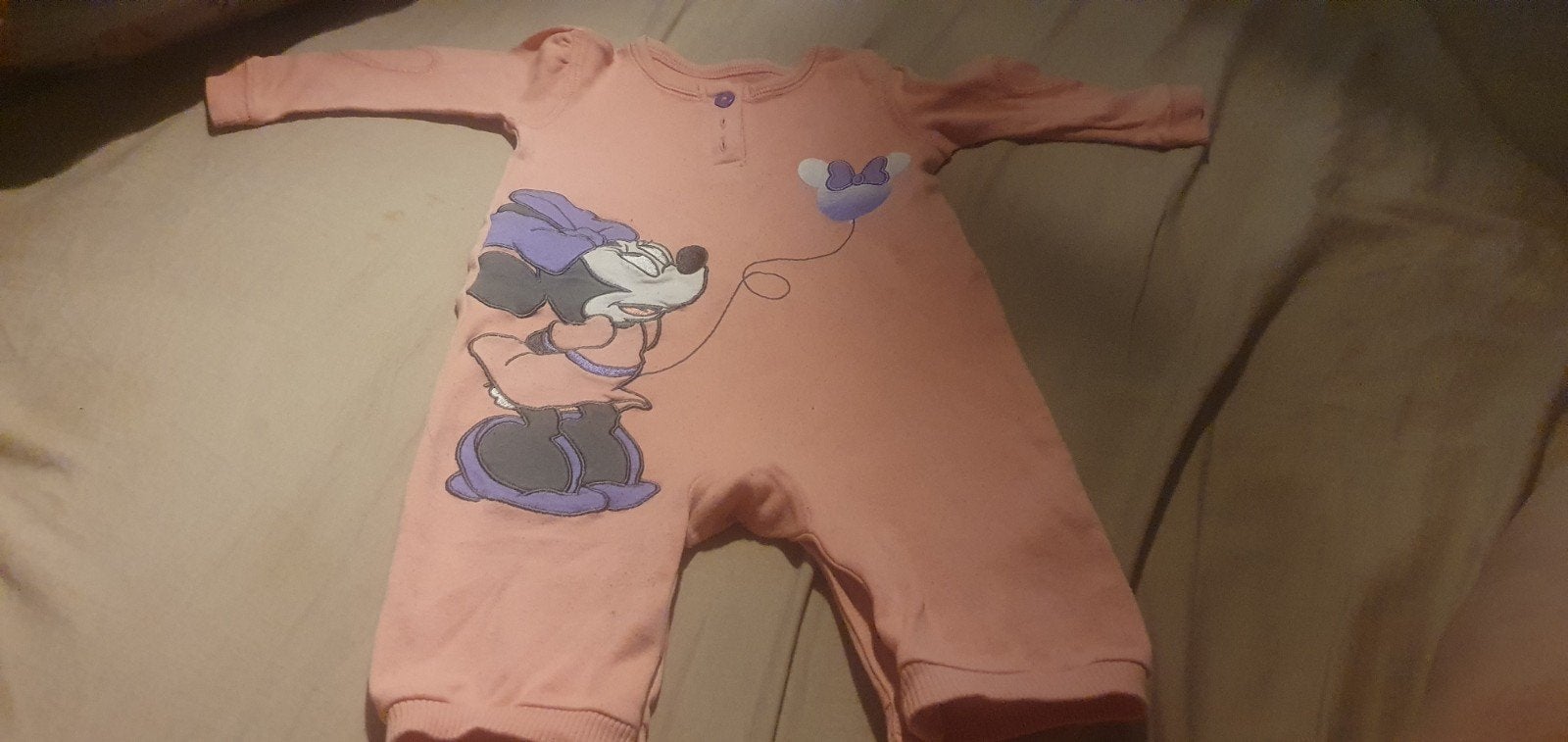 Roze Minnie Mouse boxpakje maat 68, Disney, Meisje, Ophalen of Verzenden, Zo goed als nieuw
