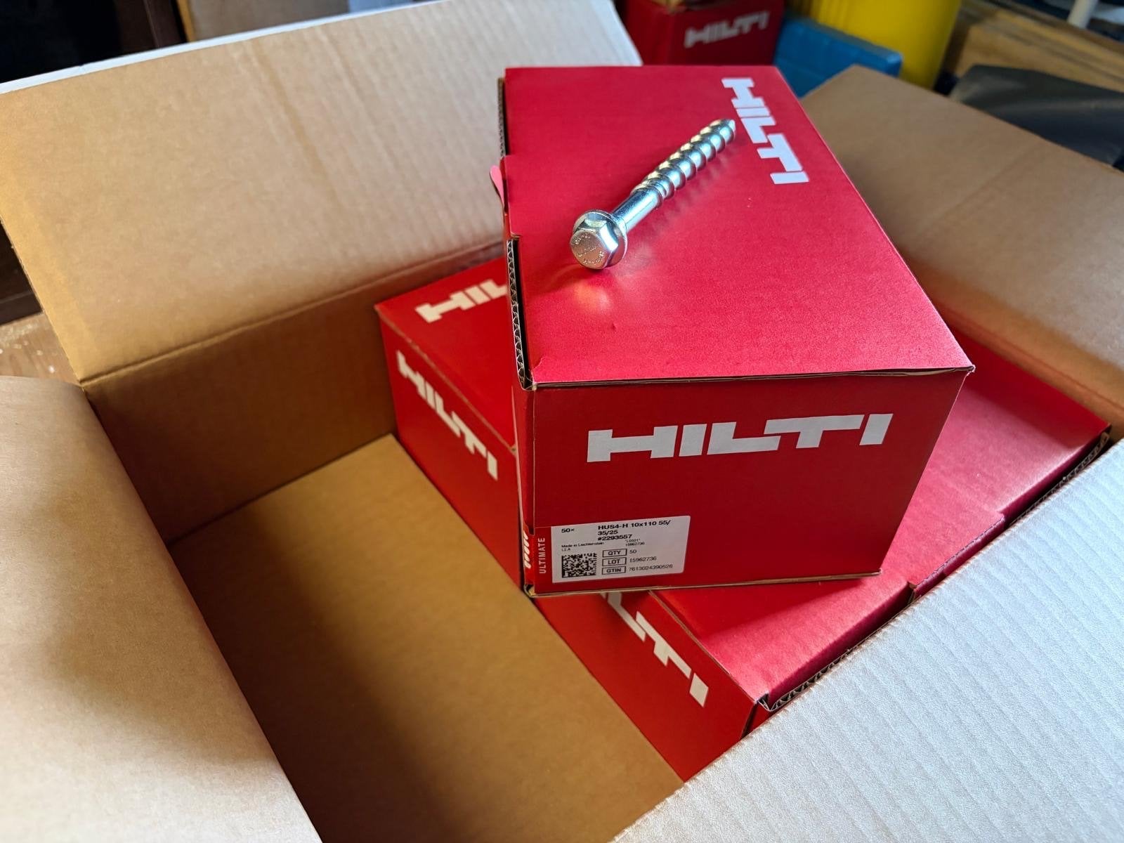 Hilti HUS4-H schroefankers 10x110mm  te koop, Doe-het-zelf en Verbouw, IJzerwaren en Bevestigingsmiddelen, Ophalen, Nieuw, 100 tot 250 mm