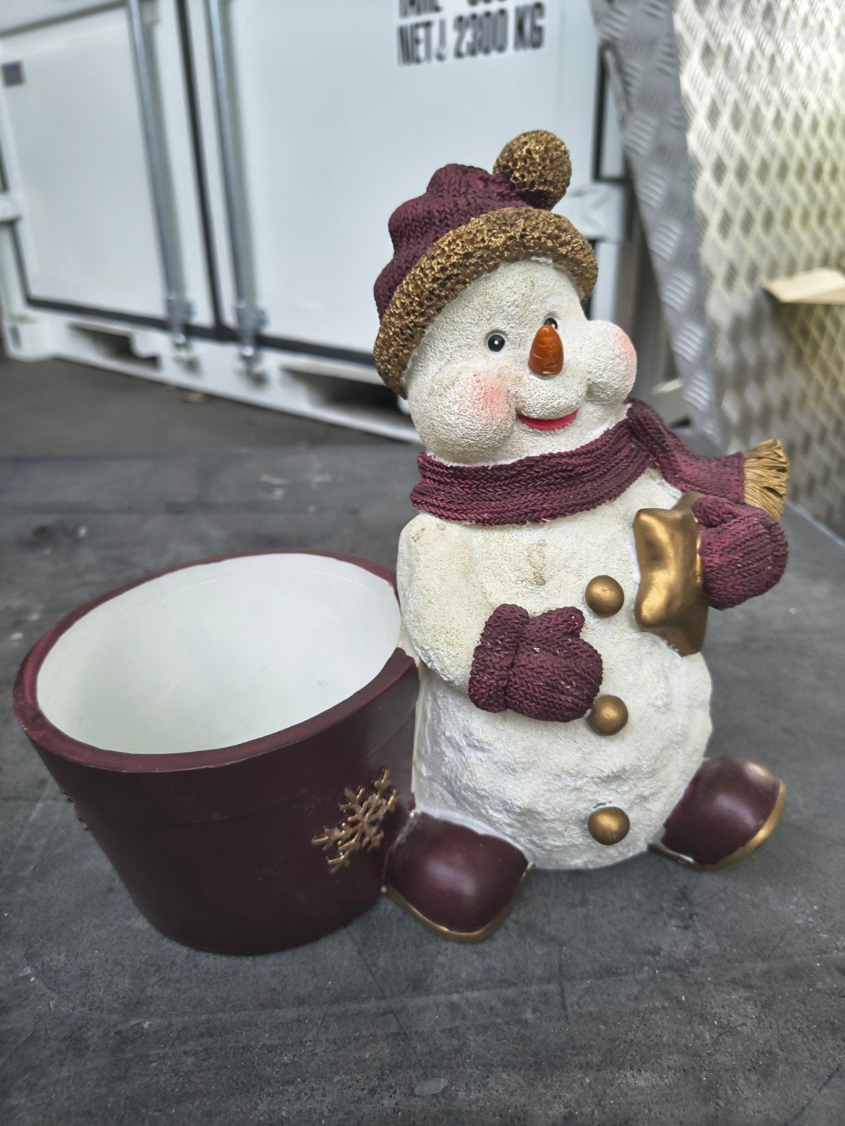 Decoratieve Sneeuwpop van Gips, Ophalen of Verzenden