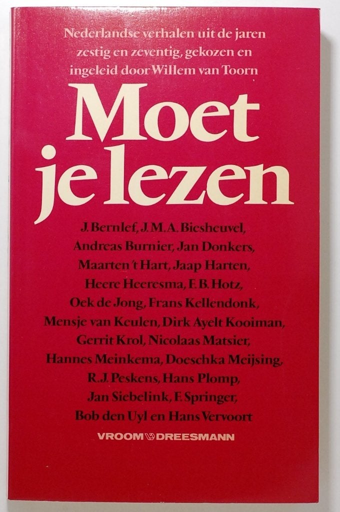 Moet je lezen: Nederlandse verhalen uit de jaren '60 en '70, Verzenden, Zo goed als nieuw, Nederland, Willem van Toorn (red.)
