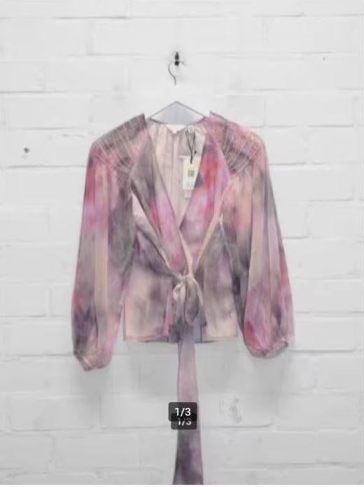 Ted Baker - Wikkelblouse maat 2/38 - Nieuw €165, Maat 38/40 (M), Nieuw, Ophalen of Verzenden, X