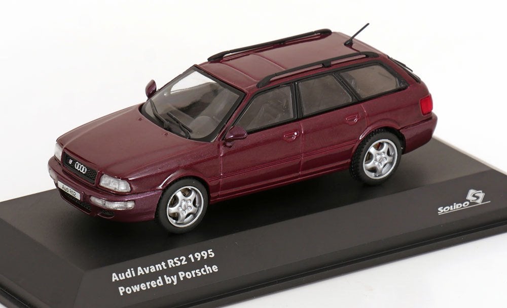 Audi RS2 Avant 1995 Donkerrood Metallic 1-43 Solido, Solido, Tschuiten@hotmail.com, Auto, Solido
