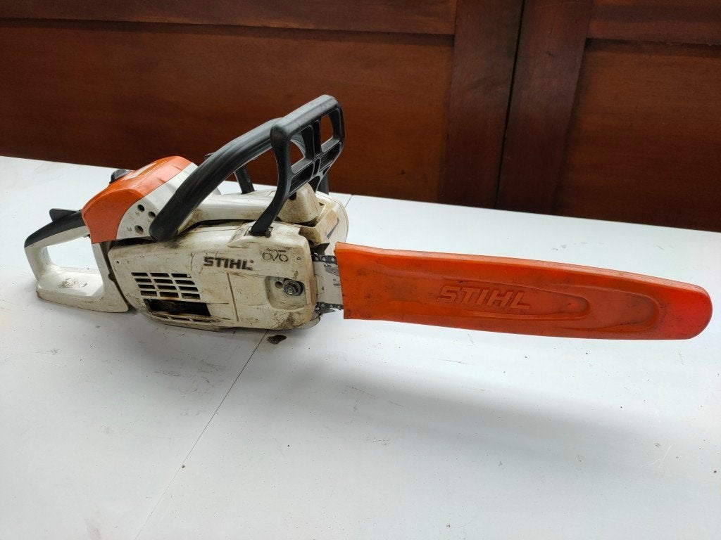 Stihl MS 201/C kettingzaag, Tuin en Terras, Stihl, Gebruikt, Kettingzaag, Ophalen of Verzenden