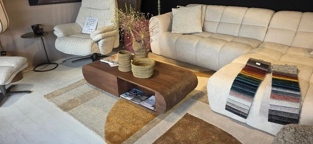 Salontafel King Mangohout bruin Showmodel korting