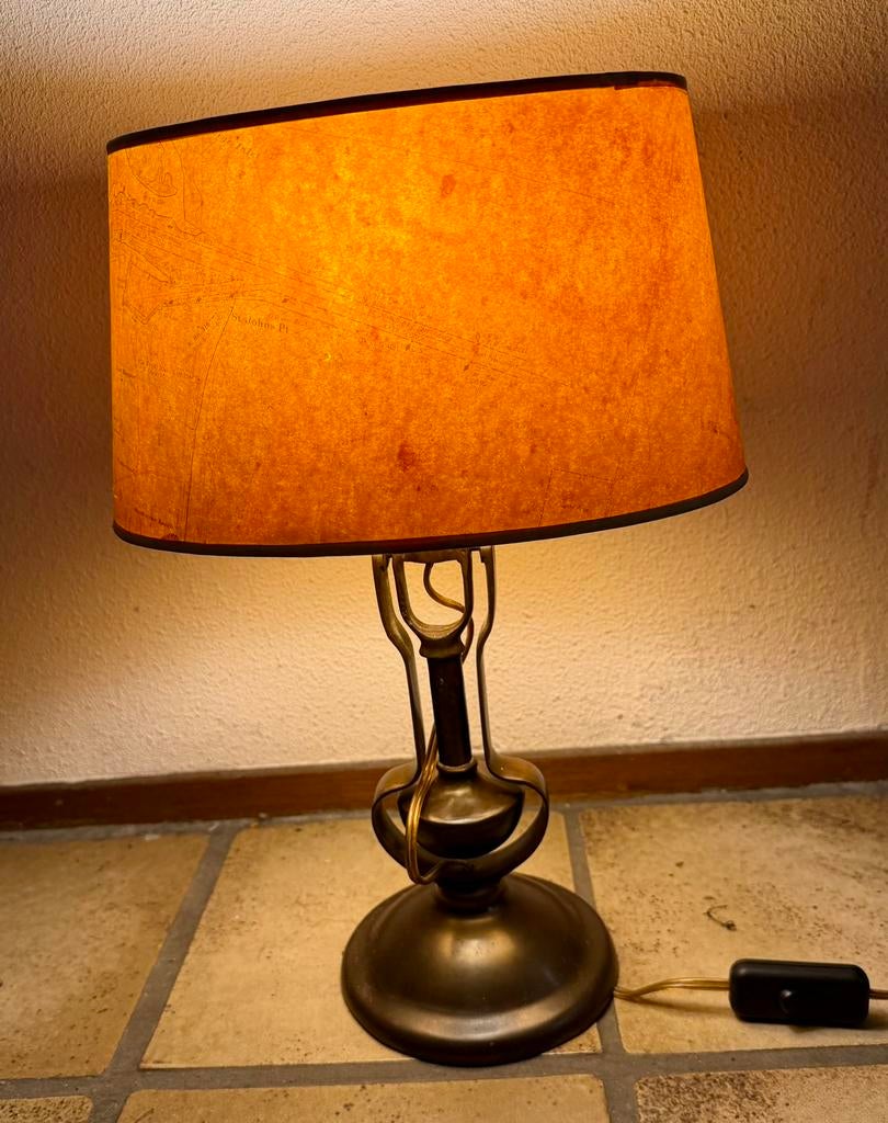 Unieke bijzondere scheepslamp massief messing, Ophalen of Verzenden, Gebruikt, Minder dan 50 cm