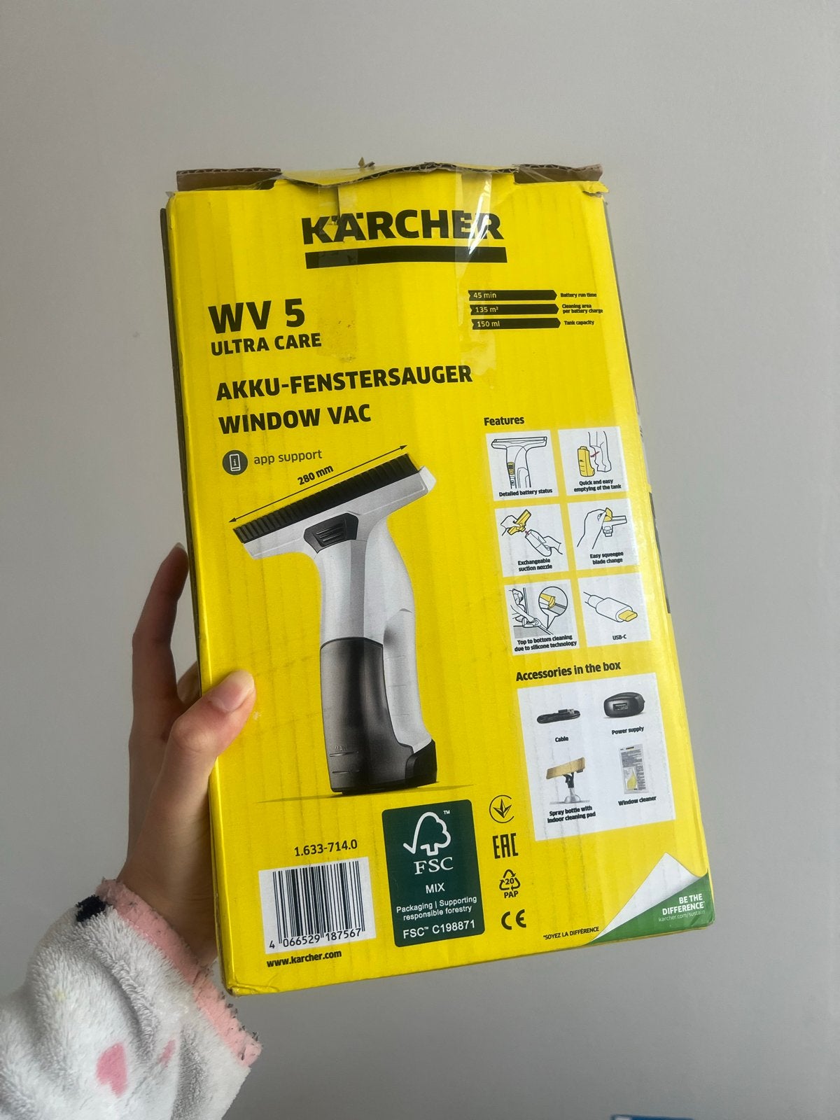 Kärcher WV 5 Ultra Care Accu-Raamwisser - Nieuw in doos, Ophalen of Verzenden, Overige typen