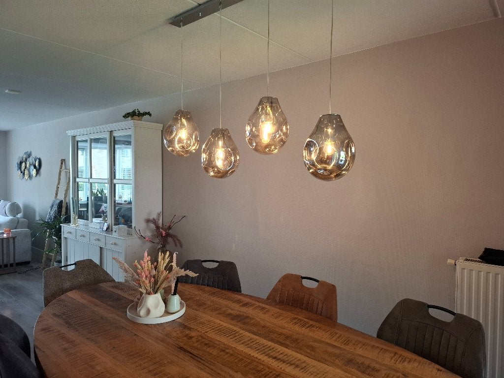 Mooie industriele lampen, Huis en Inrichting, Ophalen, Gebruikt, Glas, E27 (groot)