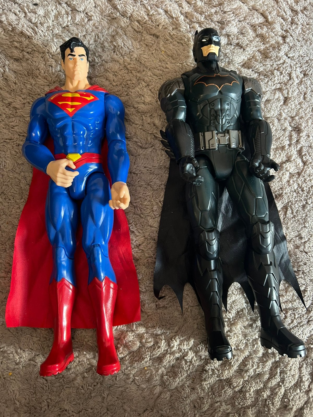 Actiefiguren Batman en Superman 30 cm, Ophalen of Verzenden, Zo goed als nieuw