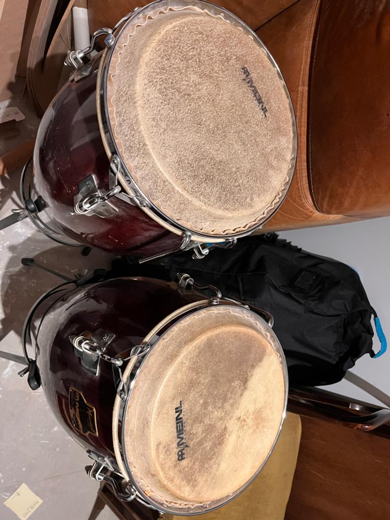 Meinl Marathon Series Conga Set met Stands, Muziek en Instrumenten, Percussie, Ophalen of Verzenden, Zo goed als nieuw, Trommel