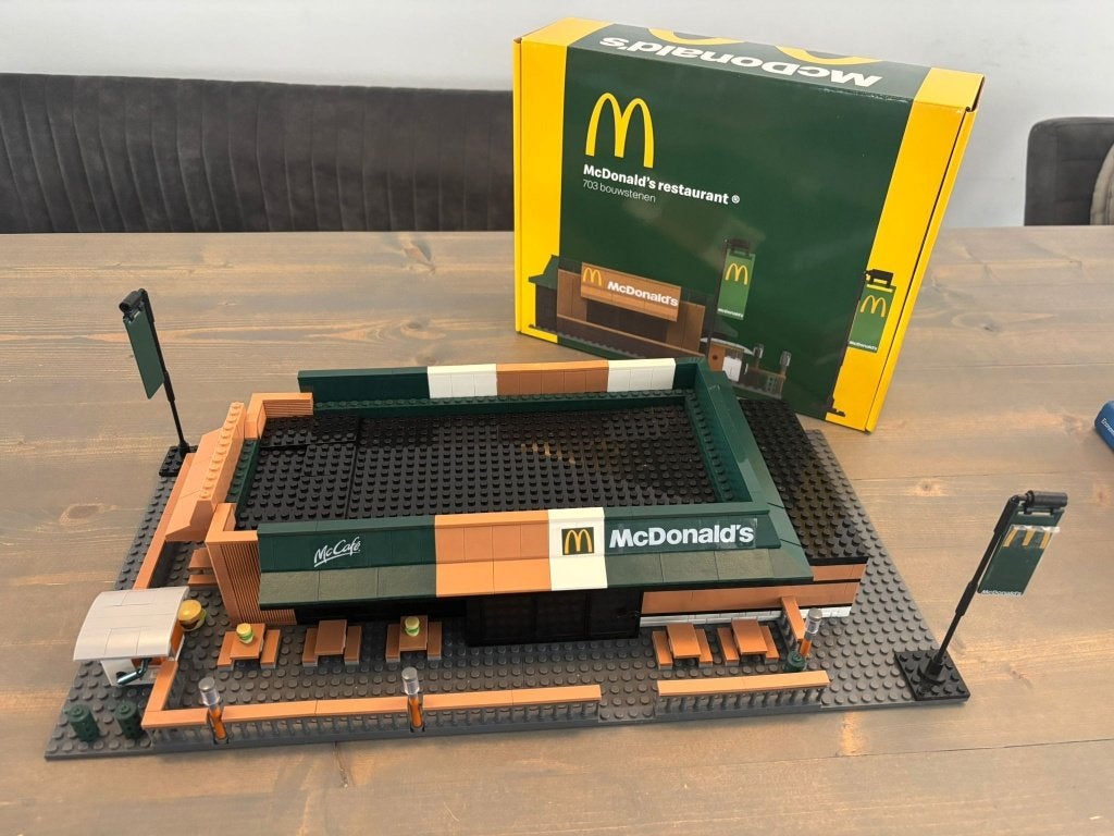 McDonald's restaurant lego, Ophalen of Verzenden, Zo goed als nieuw, Compleet, Accessoire