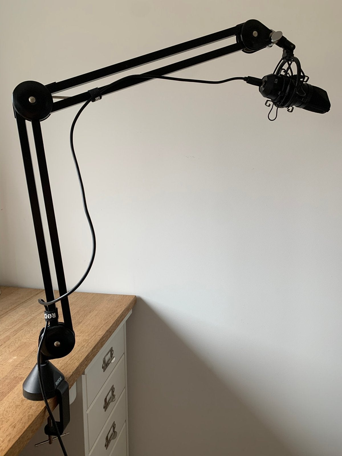 RODE PSA1 studio arm met TIE Studio Condenser USB microfoon, Ophalen, Gebruikt, Studiomicrofoon