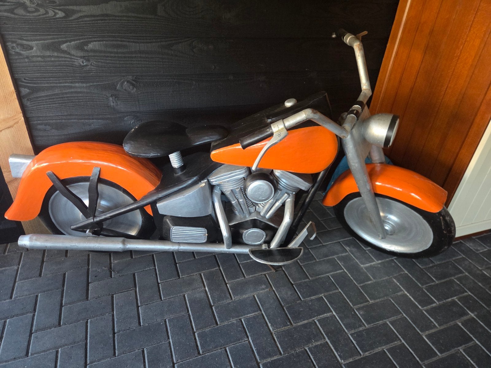 harley davidson van hout gemaakt ware grootte, Ophalen of Verzenden, Auto