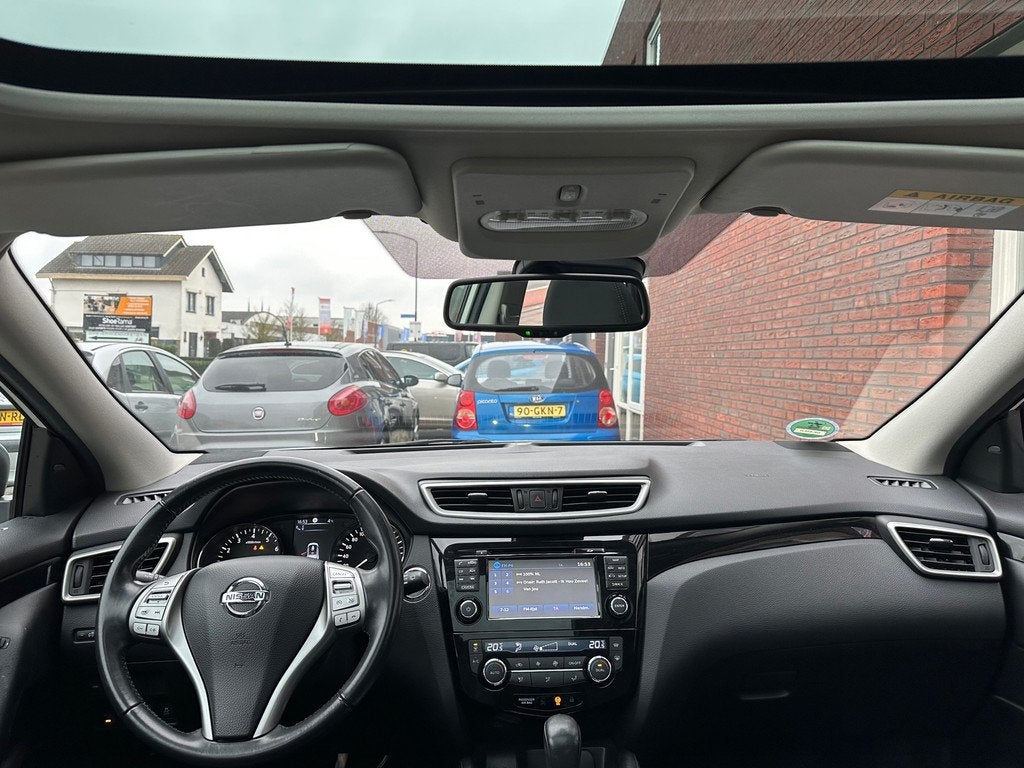 Nissan Qashqai 1.2 Tekna + / 1e Eig / Pano / Leder / Camera, Auto's, Nissan, Gebruikt, 4 cilinders, Met garantie (alle), 116 pk
