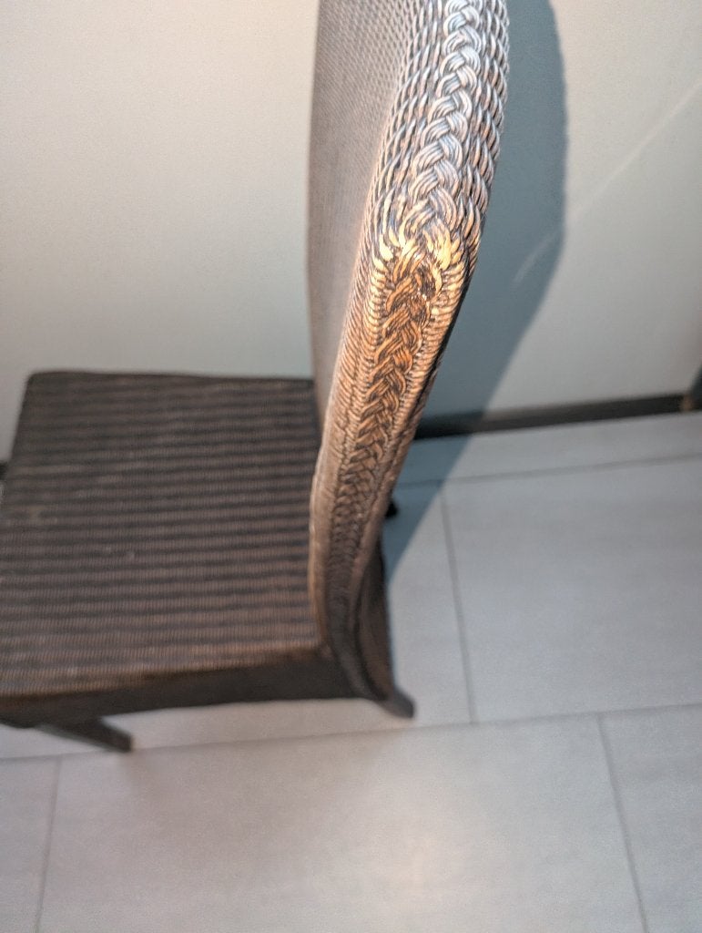 Lloyd loom eetkamerstoelen (4 stuks), Ophalen, Gebruikt, Bruin, Riet of Rotan