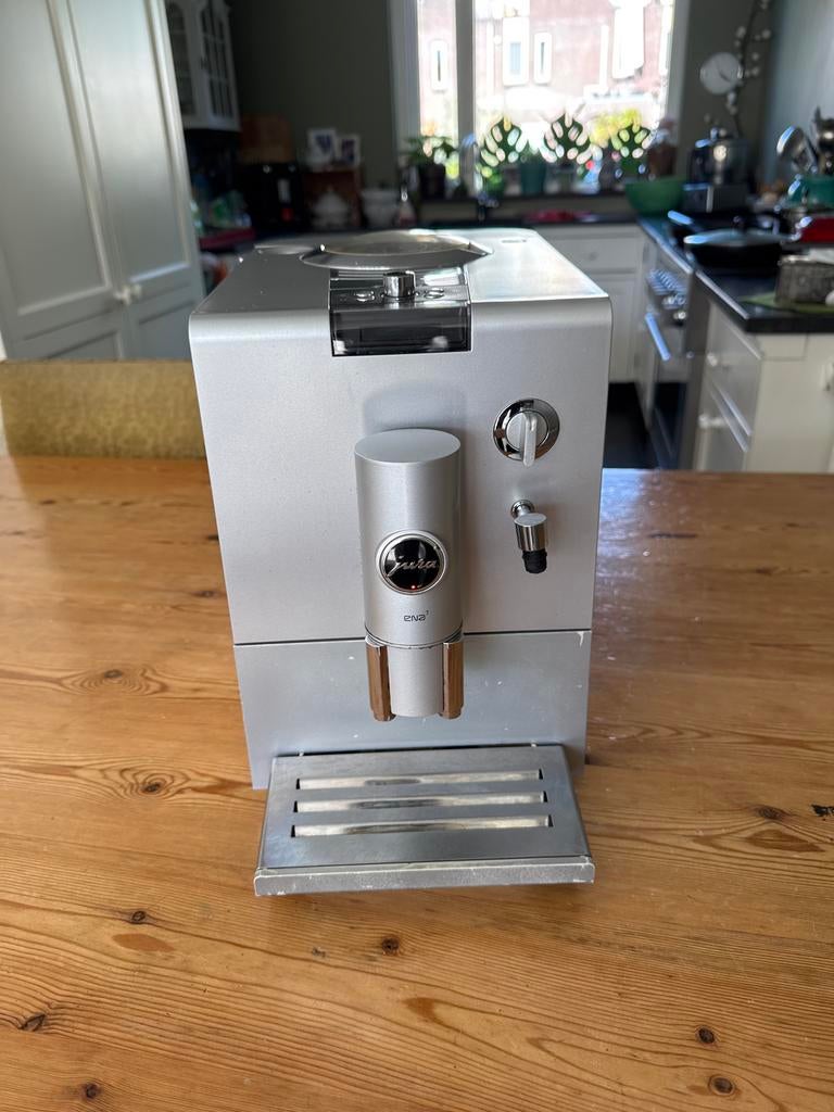 Jura ENA 7 Koffiemachine - Zilver, Gebruikt, Koffiemachine, Koffiebonen, 2 tot 4 kopjes