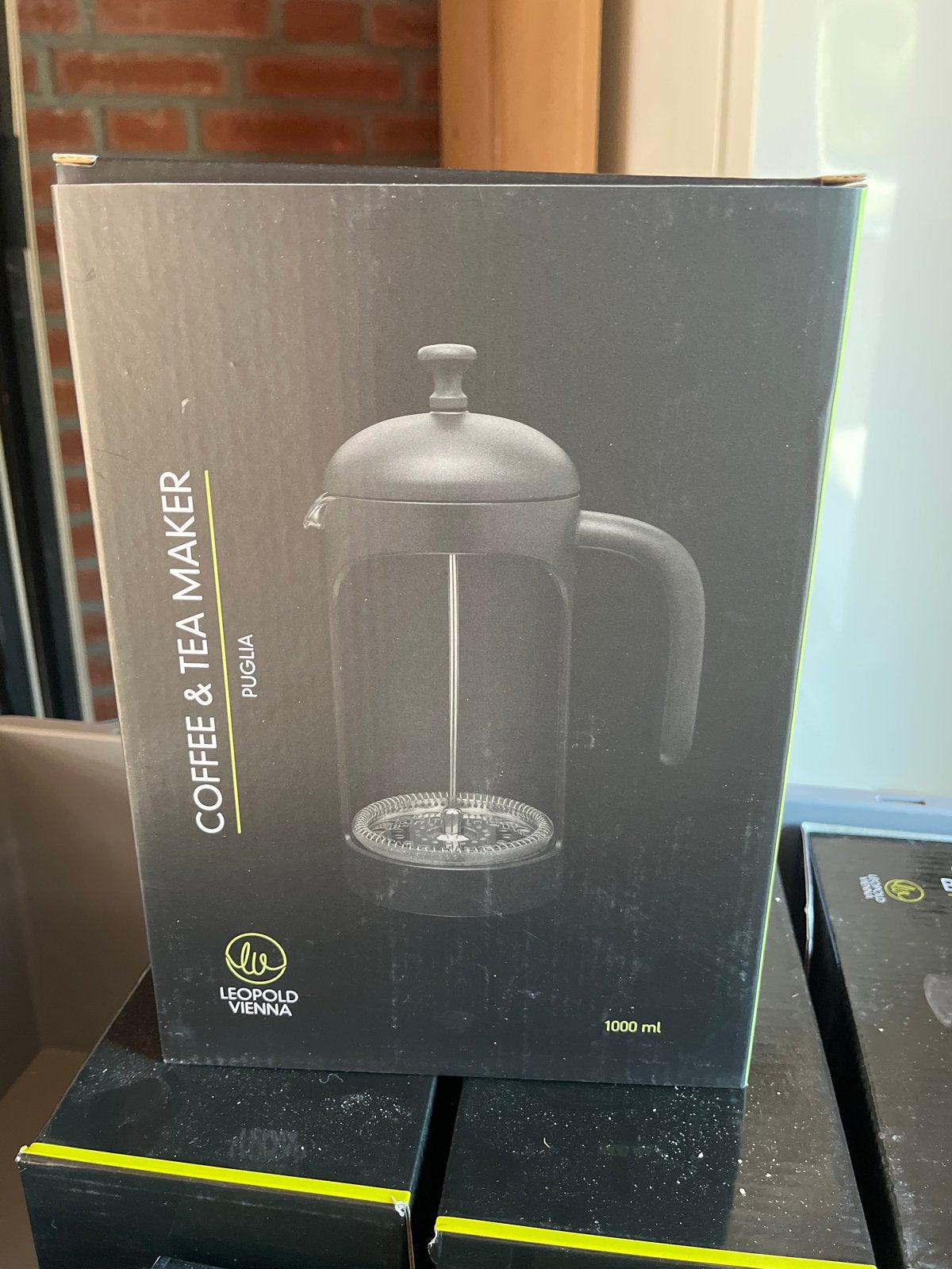 Leopold Vienna Coffee & Tea Maker - 1000 ml, Ophalen, Nieuw, Zwart, Overige merken