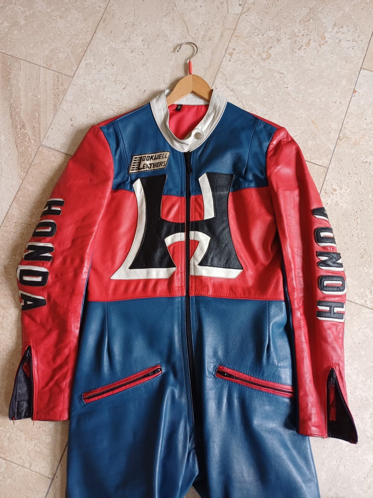 Leren motorpak dames maat 36 - Honda Lookwell Leathers, Motoren, Kleding | Motorkleding, Ophalen of Verzenden, Overall, Tweedehands