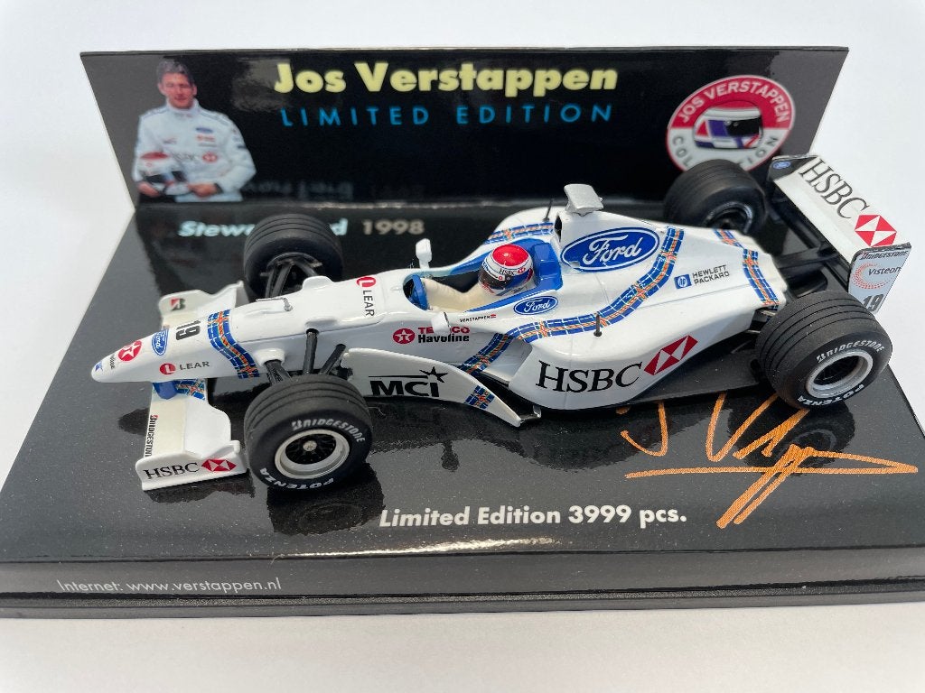 Stewart Ford SF02 J. Verstappen 1998 Fanclub edition, Ophalen of Verzenden, Zo goed als nieuw, Formule 1