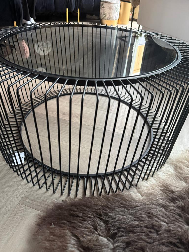Riverdale salontafel nieuw in doos, Rond, Nieuw, Glas, 75 cm of meer