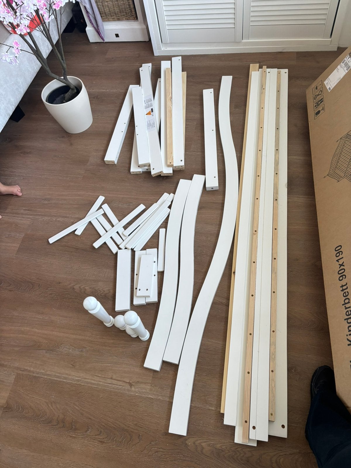 Bedplanken, Huis en Inrichting, 90 cm, Eenpersoons, Wit, Nieuw