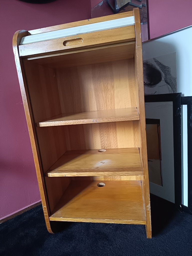 Vintage Roldeurkast, Huis en Inrichting, Ophalen, Gebruikt, 100 tot 150 cm, Jaren '70