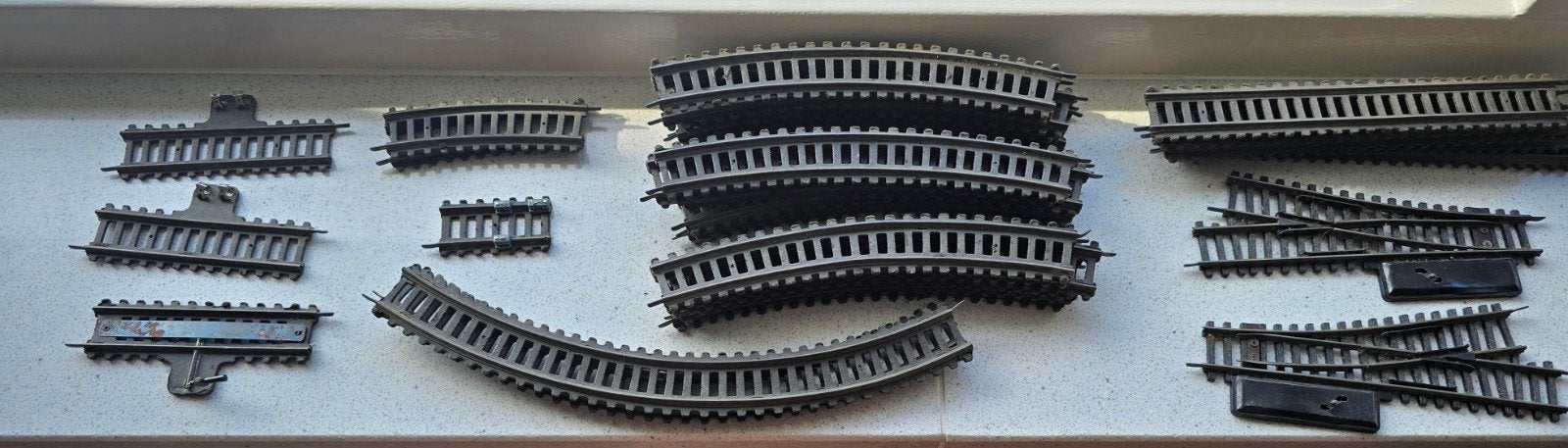 Diverse modelspoorrails en wissels Fleischmann, Overige merken, Gebruikt, Gelijkstroom, Rails