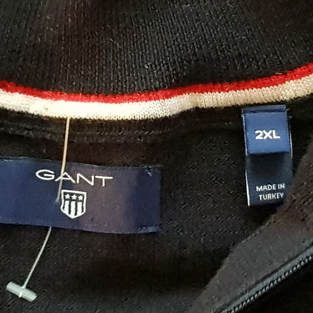 Nieuw GANT Vest met helf ritz en Blauwe kleur maat 2XL, Blauw, GANT, Nieuw, Overige maten