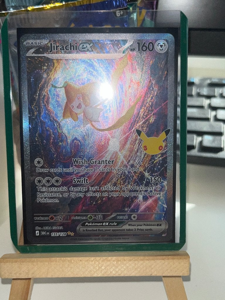 Jirachi ex 155/128 – Special Illustration Rare Pokémon 30th, Hobby en Vrije tijd, Ophalen of Verzenden, Zo goed als nieuw