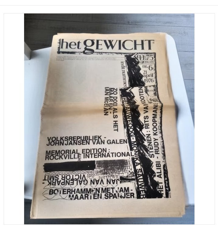 vintage 70's- het gewicht nr.6 *1975/1976*, Ophalen of Verzenden, Gelezen, Krant