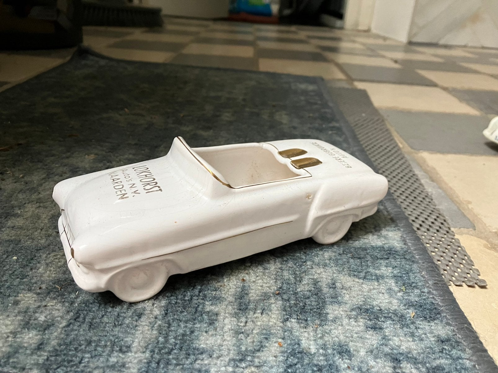 Oude asbak Naarden lokhorst auto’s, Ophalen of Verzenden