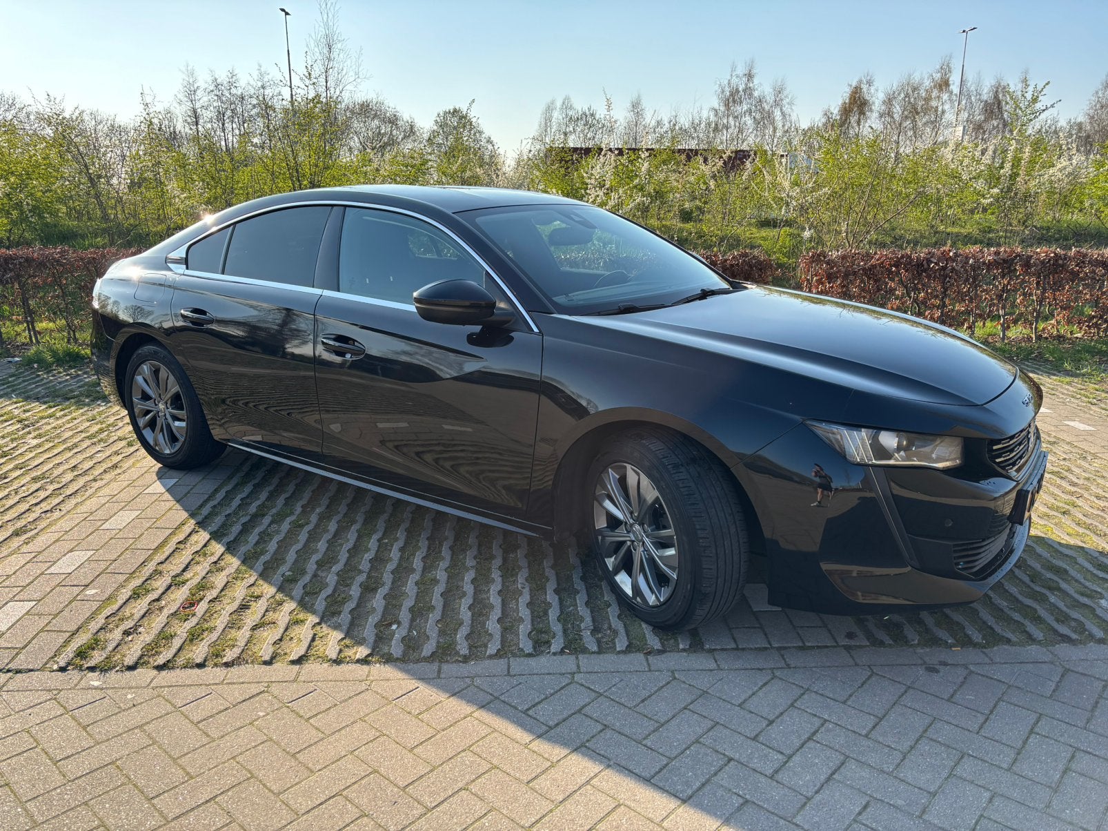 Peugeot 508 1.6 Puretech 180pk S&S Eat8 2019 Zwart, Auto's, 745 kg, Zwart, 4 cilinders, 181 pk