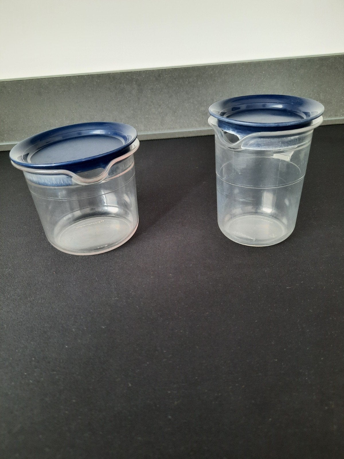 Tupperware suiker en melk setje, Ophalen of Verzenden, Gebruikt, Blauw, Overige typen
