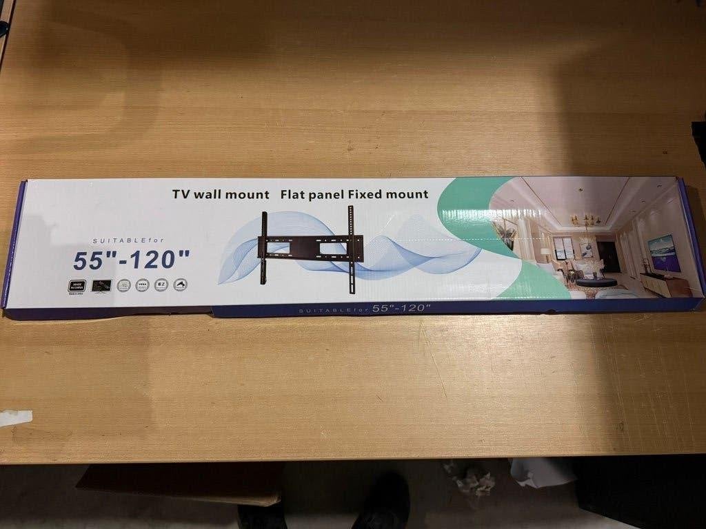 Universele TV beugel - 55 t/m 120 inch extra plat, Info@opruimdeals.nl, Ophalen of Verzenden, Zo goed als nieuw, Nijverheidscentrum 44