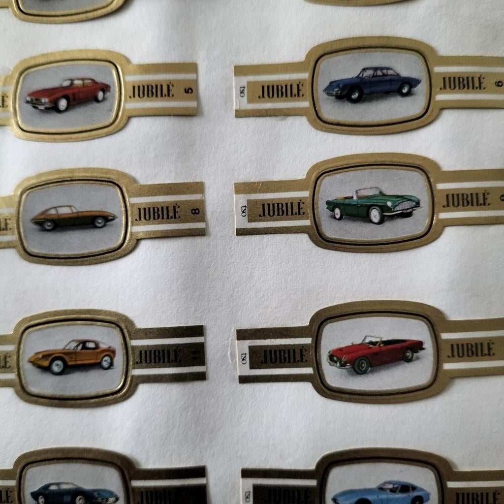 Jubilé Sigarenbandjes Auto's Verzameling, Ophalen of Verzenden, Gebruikt, Auto's
