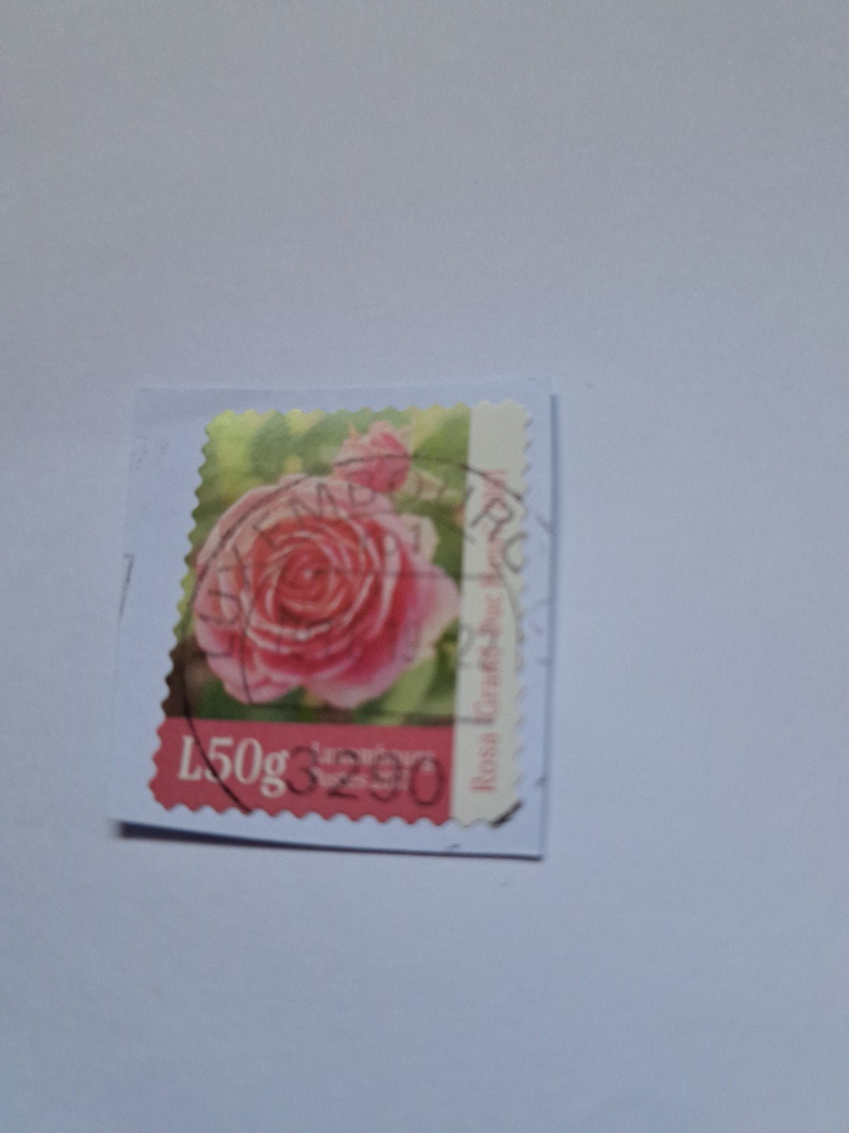 Luxemburg postzegel met roos, Ophalen of Verzenden