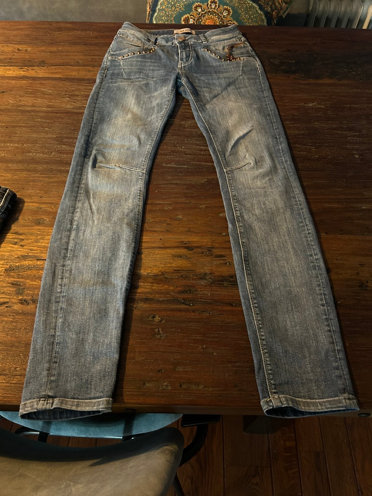 Mos Mosh spijkerbroek maat 26, Blauw, Ophalen of Verzenden, Zo goed als nieuw, W27 (confectie 34) of kleiner