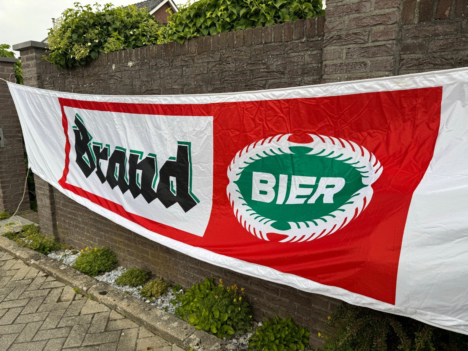 Brand Bier Reclamebanner - Groot Formaat, Ophalen of Verzenden, Gebruikt, Reclamebord